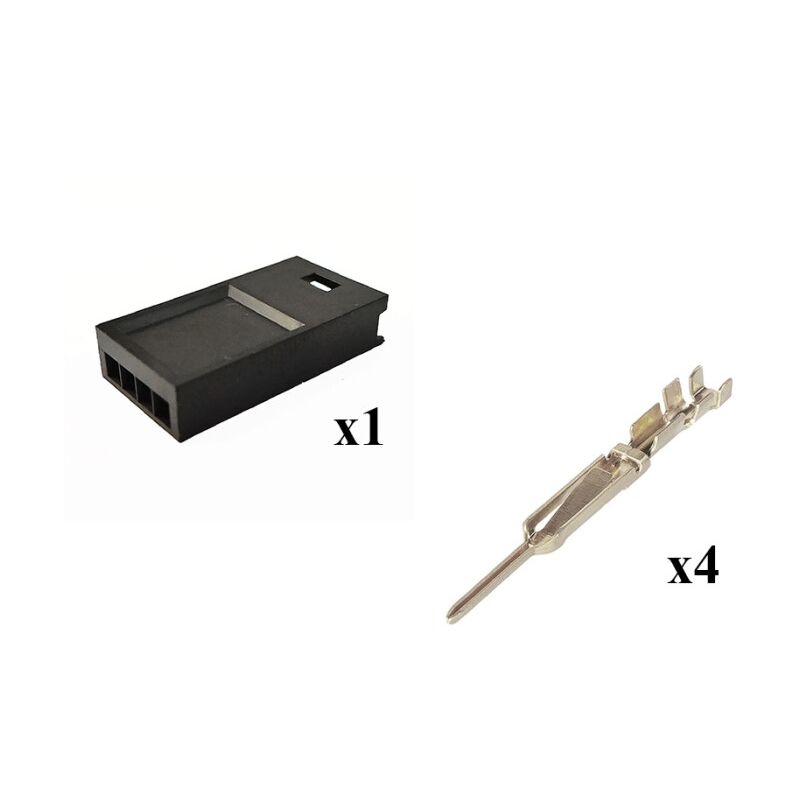 

Kit Conector Modu 2 Macho 4 Vías