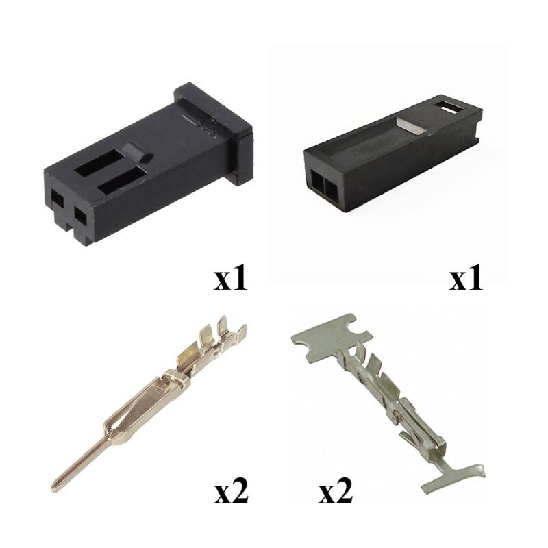 

Kit Conector Modu 2 Macho Hembra 2 Vías