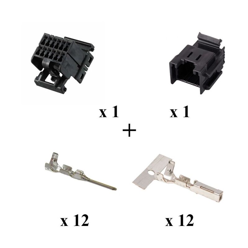 

Kit Conector Multilock Series 040 Macho-Hembra 12 Vías
