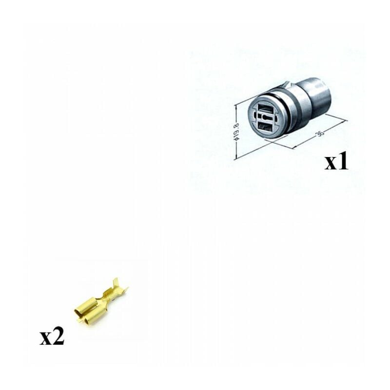 

Kit Conector S 250 series Macho 2 Vías