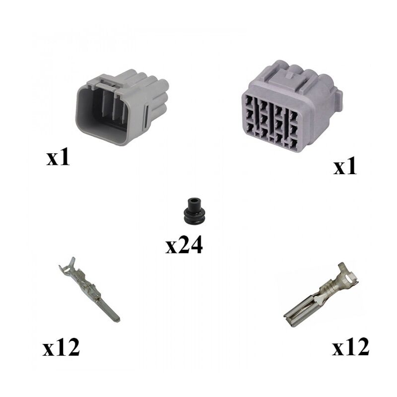 

Kit Conector SeriesMT Sealed Macho Hembra 12 Vías