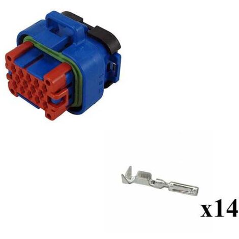 Kit Connecteur Ampseal  Mâle 14 Voies bleu