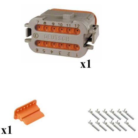 Kit Connecteur DT series Mâle 12 Voies CE05
