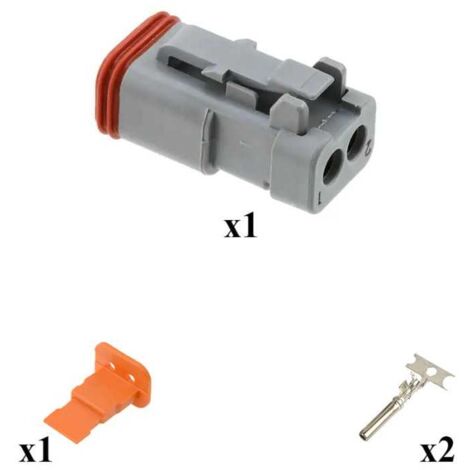 Kit Connecteur DT series Mâle 2 Voies E003