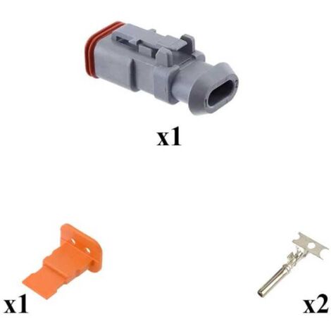 Kit Connecteur DT series Mâle 2 Voies E008