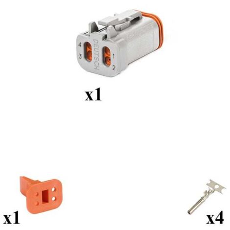 Kit Connecteur DT series Mâle 4 Voies E003