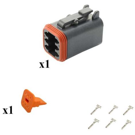 Kit Connecteur DT series Mâle 6 Voies CE06