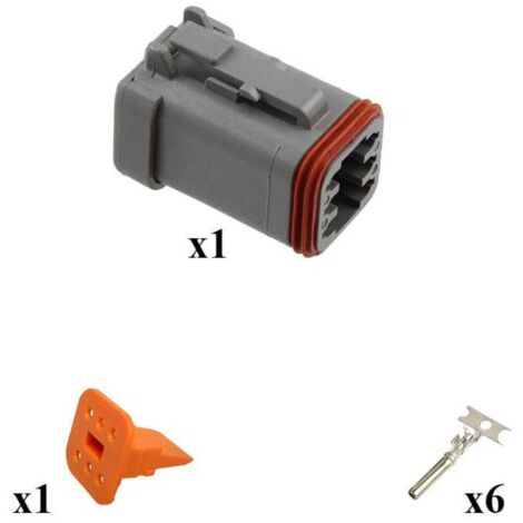 Kit Connecteur DT series Mâle 6 Voies E003