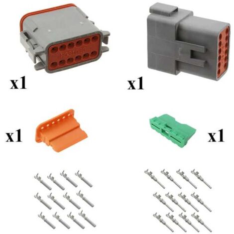 Kit Connecteur DT series Mâle female 12 Voies