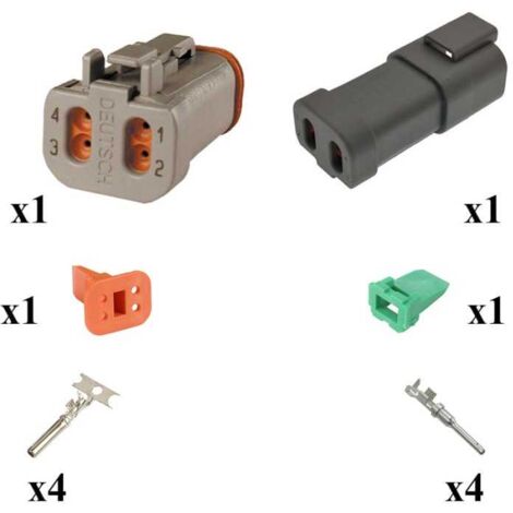 Kit Connecteur DT series Mâle female 4 Voies E003