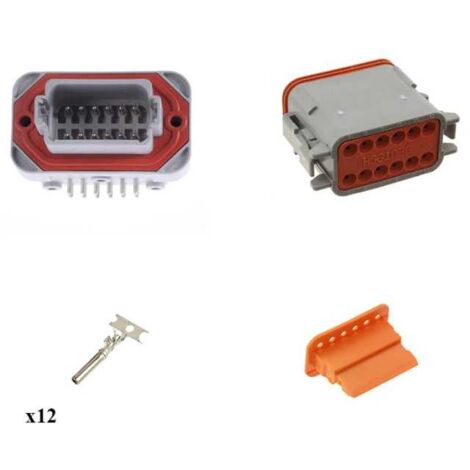 Kit Connecteur DT13 series femelle 12 Voies PCB