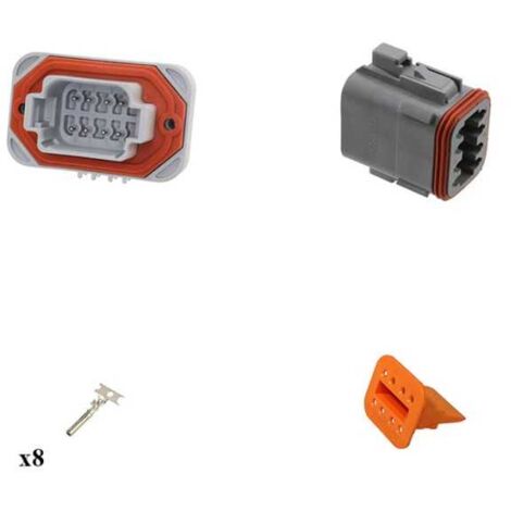 Kit Connecteur DT13 series femelle 8 Voies PCB