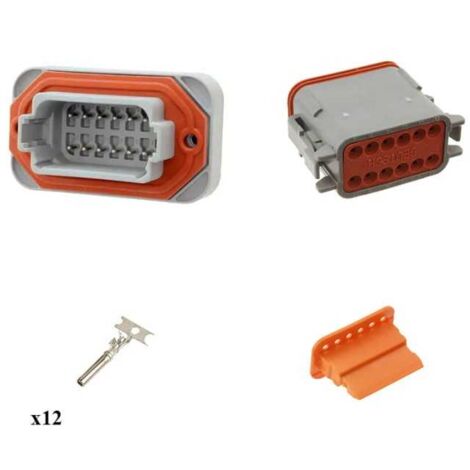Kit Connecteur DT15 series femelle 12 Voies PCB