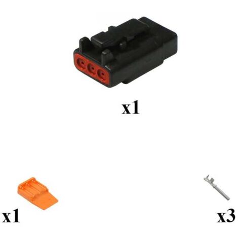 Kit Connecteur DTM series Male 3 Voies E004