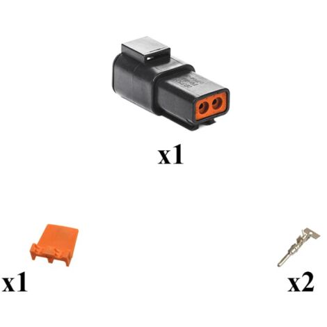 Kit Connecteur DTP series Femelle 2 Voies E004