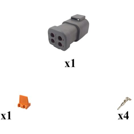 Kit Connecteur DTP series Femelle 4 Voies E003
