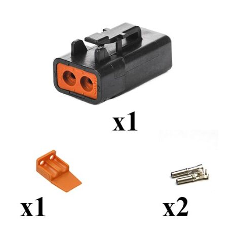 Kit Connecteur DTP series Male 2 Voies E004