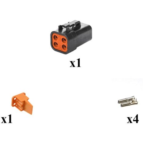 Kit Connecteur DTP series Male 4 Voies E004