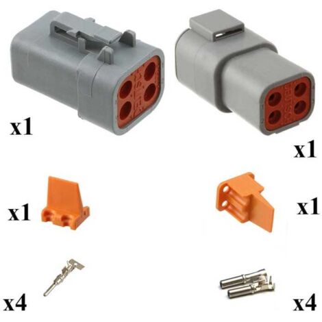 Kit Connecteur DTP series Mâle female 4 Voies