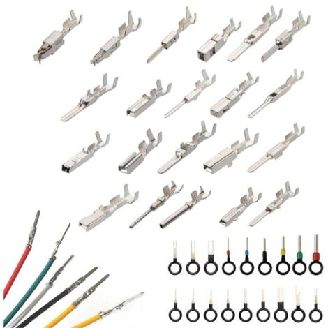 Kit Connecteur Électrique Automobile 340 Pièces Broches Mâle Faisceau Câbles pour Fils Voiture Taille 1 à 3,5 mm