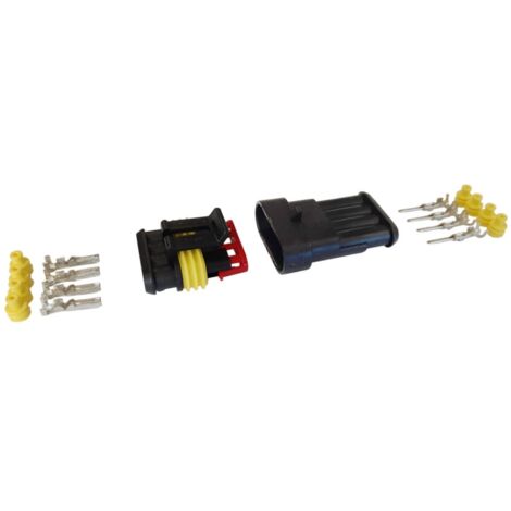 Kit connecteur étanche 4 voies 0,75 1,5 mm² série 1,5