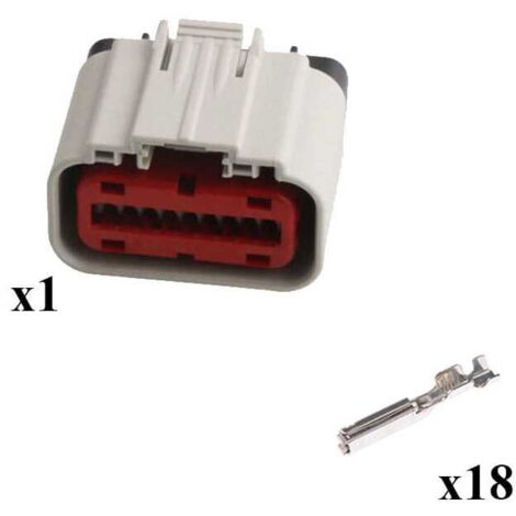 Kit Connecteur G.64 series Mâle 18 Voies blanc