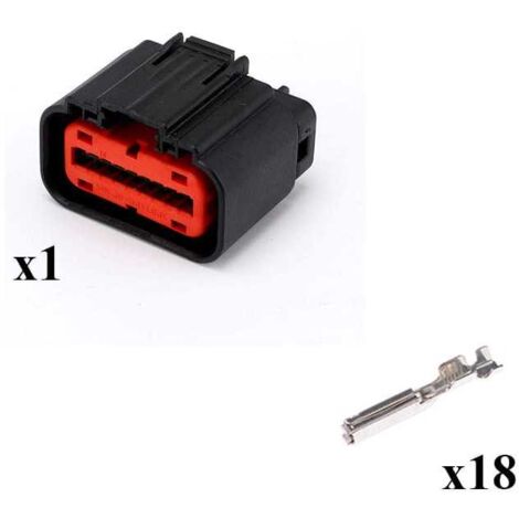 Kit Connecteur G.64 series Mâle 18 Voies noir