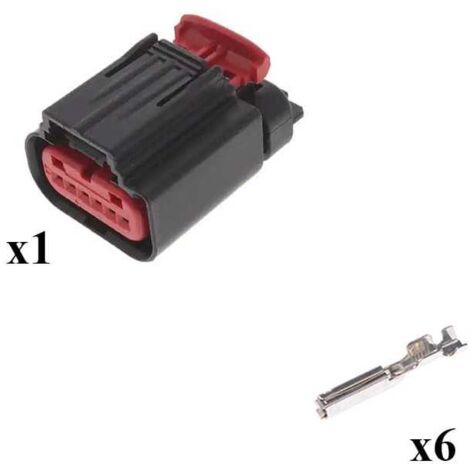 Kit Connecteur G.64 series Mâle 1x6 Voies noir
