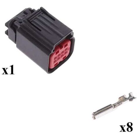 Kit Connecteur G.64 series Mâle 2x4 Voies noir