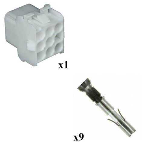 Kit Connecteur Mate n lok Femelle avec born Femelle 3x3 Voies