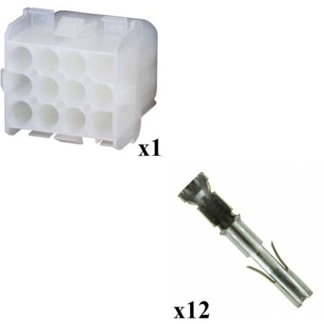 Kit Connecteur Mate n lok Femelle avec born Femelle 4x3 Voies