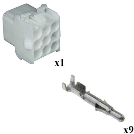 Kit Connecteur Mate n lok Femelle avec born Mâle 3x3 Voies