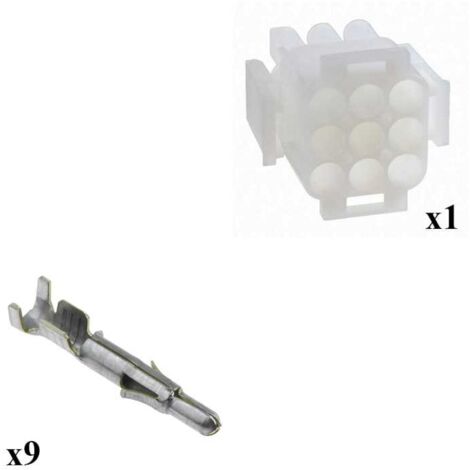 Kit Connecteur Mate n lok Mâle avec born Mâle 3x3 Voies