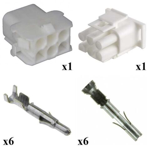 Kit Connecteur Mate n lok Mâle Femelle 3x2 Voies