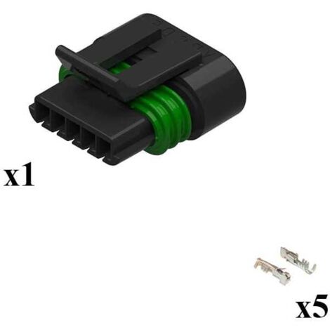 Kit Connecteur Metri-Pack 150.2 Mâle 5 Voies Noir