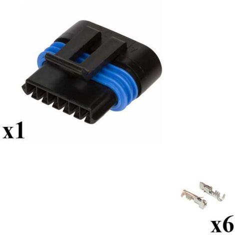 Kit Connecteur Metri-Pack 150.2 Mâle 6 Voies Noir