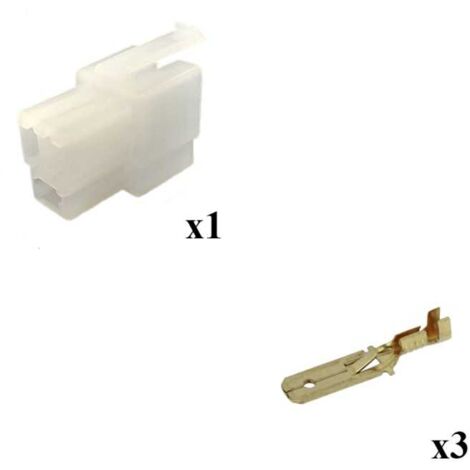 Kit Connecteur Series 250 Faston 6 Femelle 3 Voies