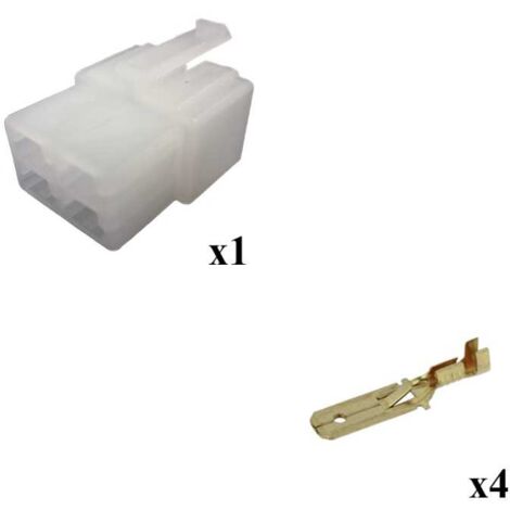 Kit Connecteur Series 250 Faston 6 Femelle 4 Voies