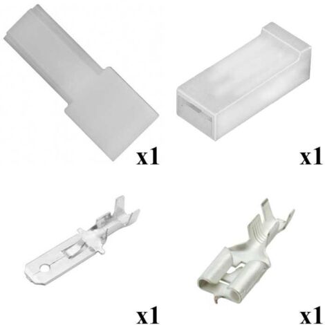 Kit Connecteur Series 250 Faston 6,3 Mâle Femelle 1 Voie