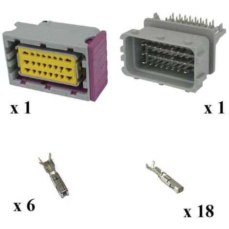 Kit Connecteurs Framatome 24 Voies Mâle Femelle  PCB étanche
