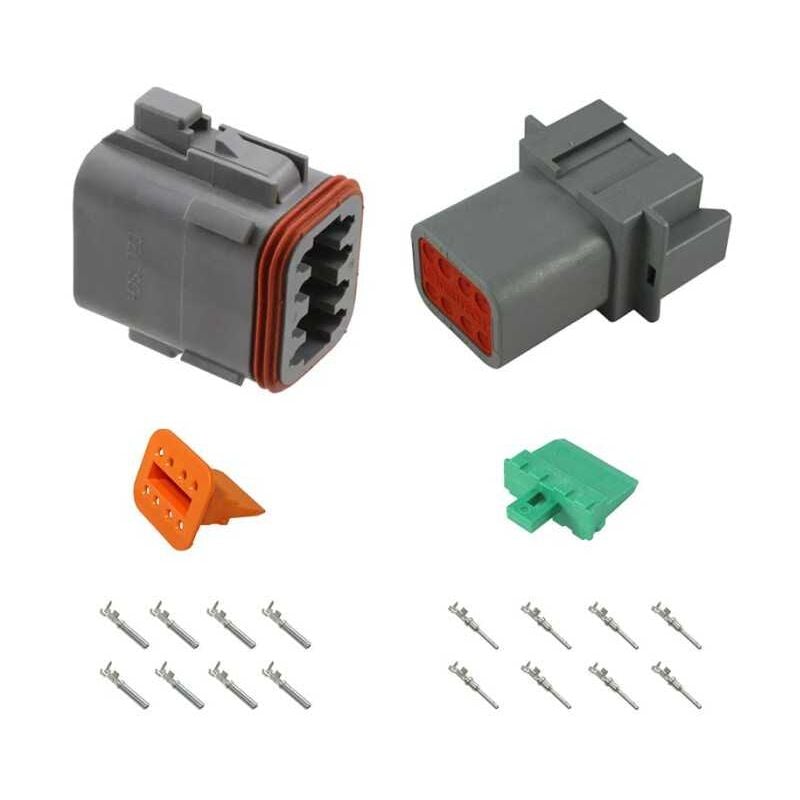 Kit Connecteurs Series dt Mâle Femelle 8 Voies