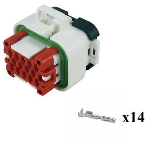 Kit Connettore Ampseal Maschio 14 Vie bianco