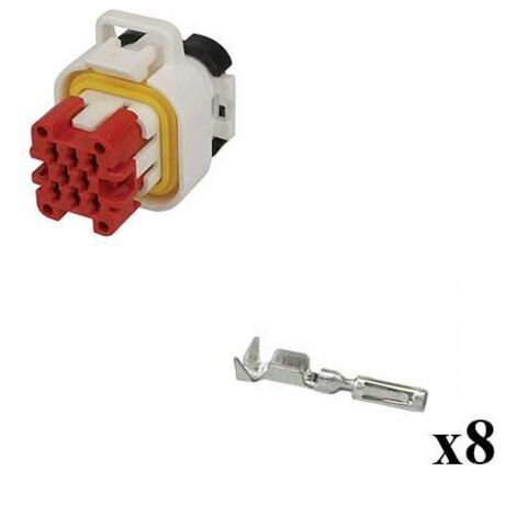 Kit Connettore Ampseal Maschio 8 Vie bianco
