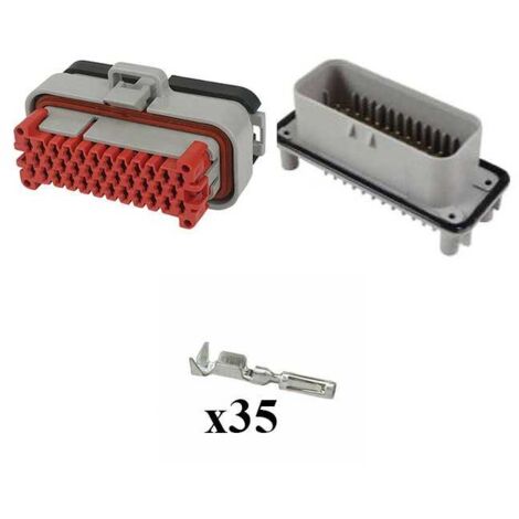 Kit Connettore Ampseal Maschio Femmina 35 Vie grigio da circuito stampato