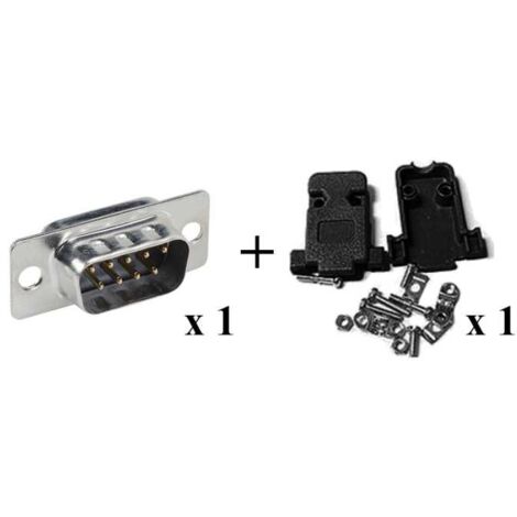 Kit Connettore D-SUB DB9 Maschio a Saldare