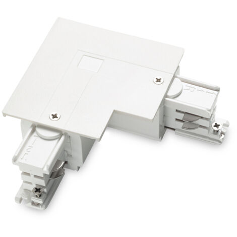 Kit Connettore Da Incasso Sinistro On-Off Link Alluminio Bianco