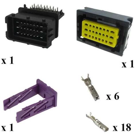 Kit Connettore Framatome 24 Vie Maschio Femmina da circuito stampato