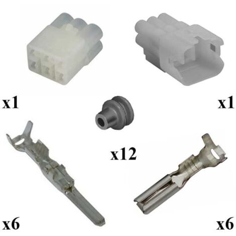 Kit Connettore HM Sealed Maschio Femmina 6 Vie Tipo A