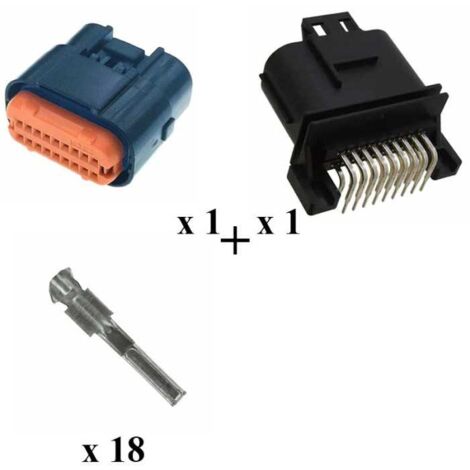 Kit Connettore JAE MX23A Maschio 18 Vie da circuito stampato