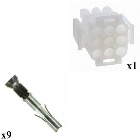 Kit Connettore Mate n lok Maschio con terminale Femmina 3x3 Vie